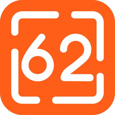 7 numaralı simge, vektör illüstrasyonu