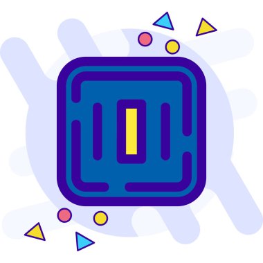 Web ve yazdırma uygulaması için vektör simgesi