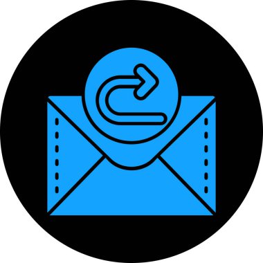 İleti vektör illüstrasyonlu zarf