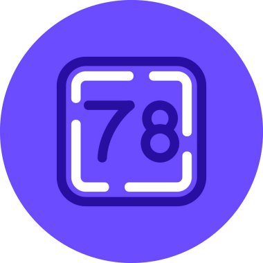 Mavi bir simgenin vektör illüstrasyonu