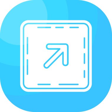 filled outline folded map with location marker icon isolated on blue background. vector