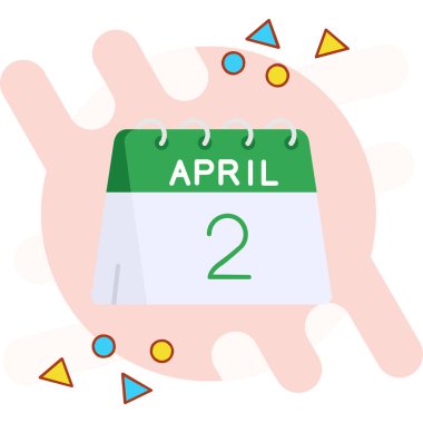 Nisan simgesinin tarihli takvim