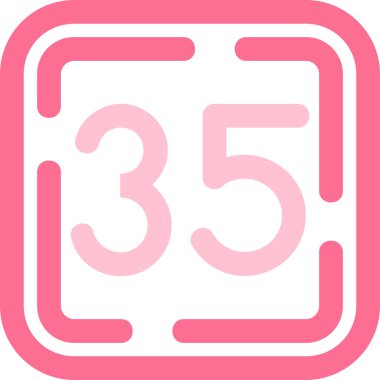 5 numara işareti. vektör tasarımı