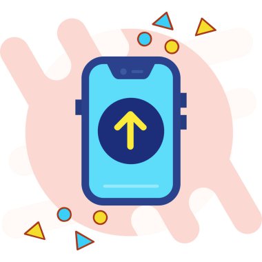 - Telefon. Web simgesi basit illüstrasyon