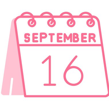 Eylül ayı vektör illüstrasyonlu takvimin 10 Eylül takvimi simgesi. simge tasarımı