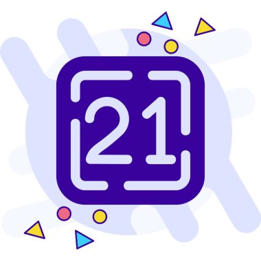 4 numaralı ikon vektörü. Bir numaralı işaret. izole edilmiş sınır sembolü çizimi