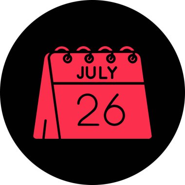 Takvim simgesi, vektör çizimi