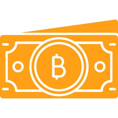 Bitcoin düz vektör simgesi