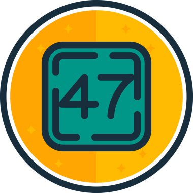 Modern stilde dört numaralı ikon. izole vektör illüstrasyonu