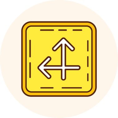 Bir işaretin vektör illüstrasyonu