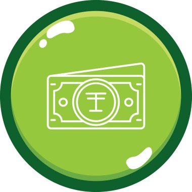 Para için. Web simgesi basit illüstrasyon