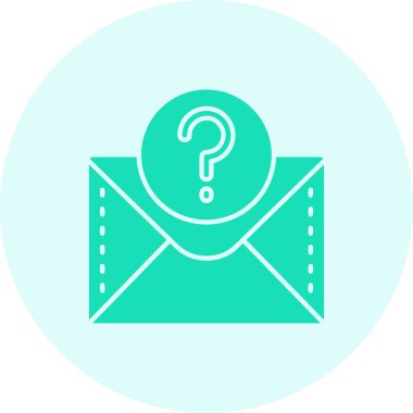 Mesaj var. Web simgesi basit illüstrasyon