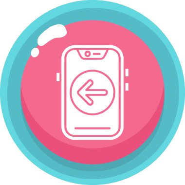 Akıllı telefon simgesinin vektör illüstrasyonu