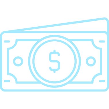 Dolar banknotları vektör simgesi düzenlenebilir