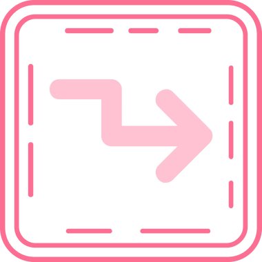 Ok. Web simgesi basit illüstrasyon