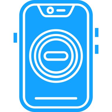 Cep telefonu. Web simgesi basit illüstrasyon