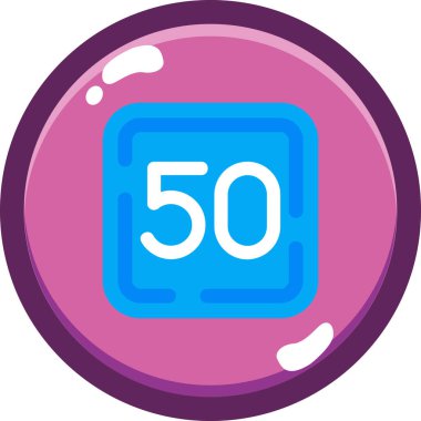 Yüzde 60 indirim simgesi, basit vektör illüstrasyonu