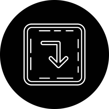 ok simgesi vektör illüstrasyonu