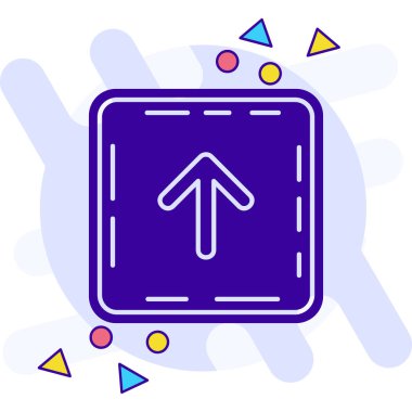 Yol işaretinin vektör illüstrasyonu