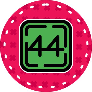 Kumarhane çipi ikonu. taslak kumarhane çipi vektör simgesi rengi düz izole