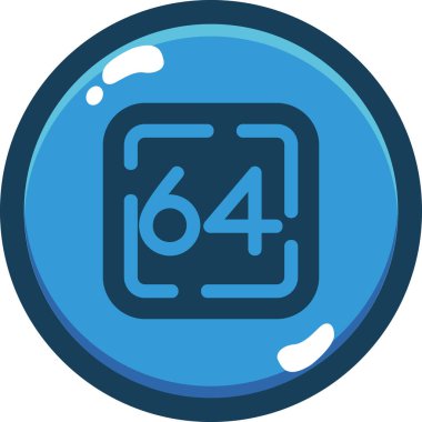 686 modern tasarım simgesi, vektör illüstrasyonu