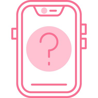 Akıllı telefon. Web simgesi basit illüstrasyon