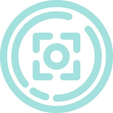 Modern bir kamera simgesinin vektör illüstrasyonu