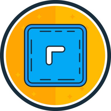 Tek bir simgenin vektör illüstrasyonu