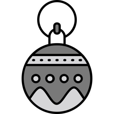 top noel süsü simgesi taslak biçiminde