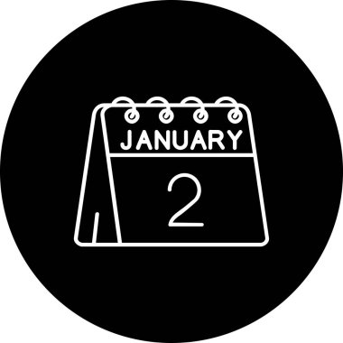 Takvim simgesinin vektör illüstrasyonu