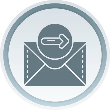 Zarf posta simgesi. Web için basit e- posta harf vektör simgeleri çizimi.