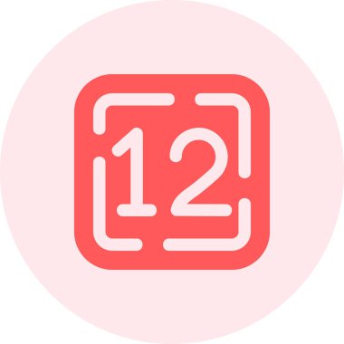 2 numaralı simge, vektör illüstrasyon tasarımı