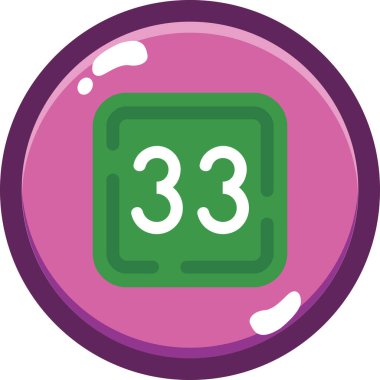 3 numara, illüstrasyon, beyaz arkaplan üzerindeki vektör