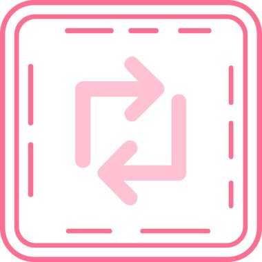 Ok. Web simgesi basit illüstrasyon