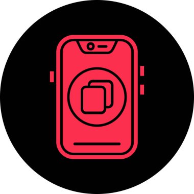 cep telefonu simgesi. vektör illüstrasyonu