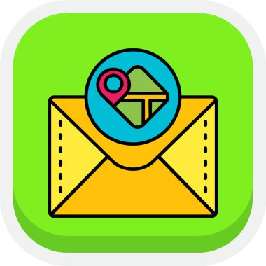 konum haritası simgesi, vektör illüstrasyonu