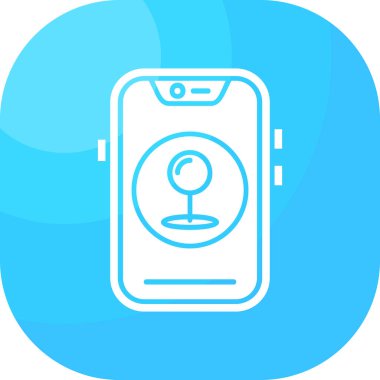 Akıllı telefon simgesinin vektör illüstrasyonu