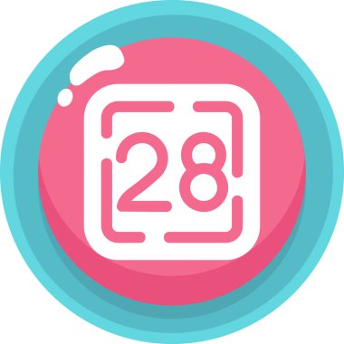 Takvim. Web simgesi basit illüstrasyon