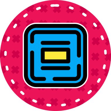 Casino çip vektör simgesi