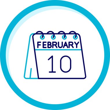 Takvim simgesinin vektör illüstrasyonu