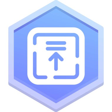 Bir belge simgesinin vektör illüstrasyonu