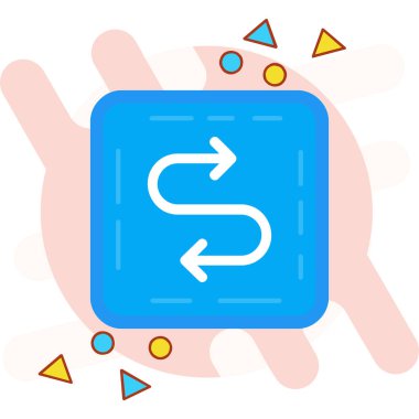 Ok simgesi tasarım vektörü