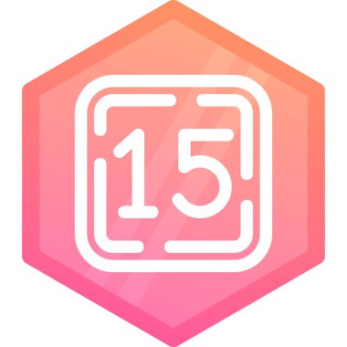 Pembe altıgen arka planda altıgen simgesi