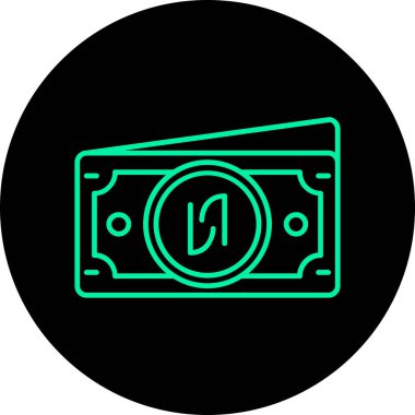 vektör para simgesi illüstrasyonu