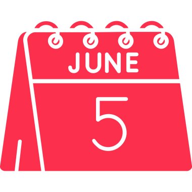 takvim glyph vektör simgesi tasarımı