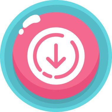 Saat. Web simgesi basit illüstrasyon