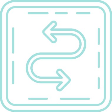 Tek bir simgenin vektör illüstrasyonu