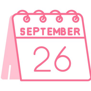 Takvim simgesi tasarımı, vektör illüstrasyonu