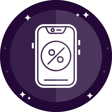 Cep telefonu. Web simgesi basit illüstrasyon