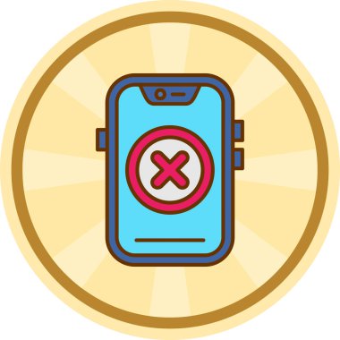 cep telefonu ikonu vektör illüstrasyonu